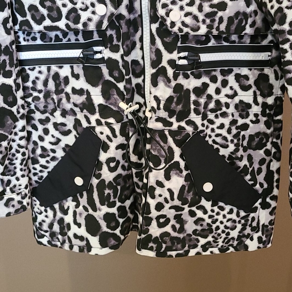 SANDRO animal print rain jacket - size small - Picture 4 of 4